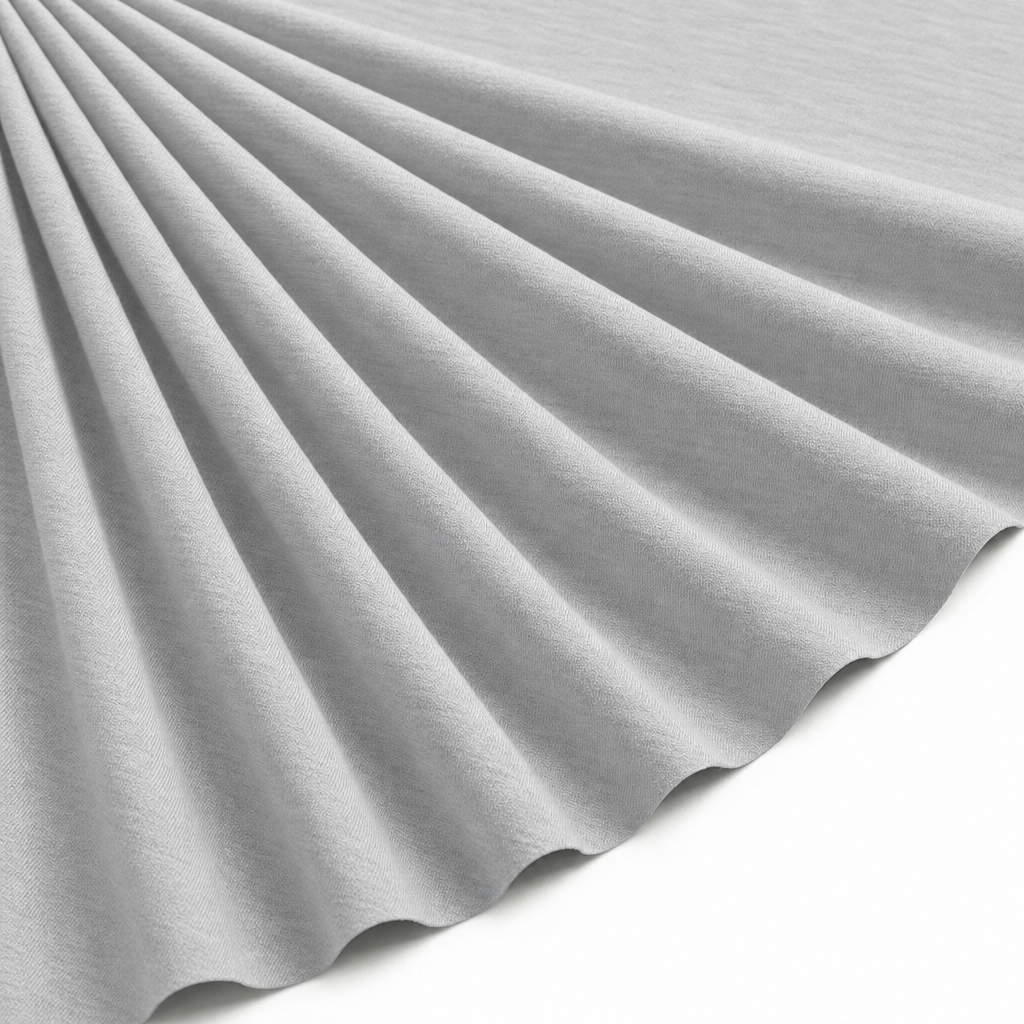 Tissu Voile de Coton Uni Gris clair