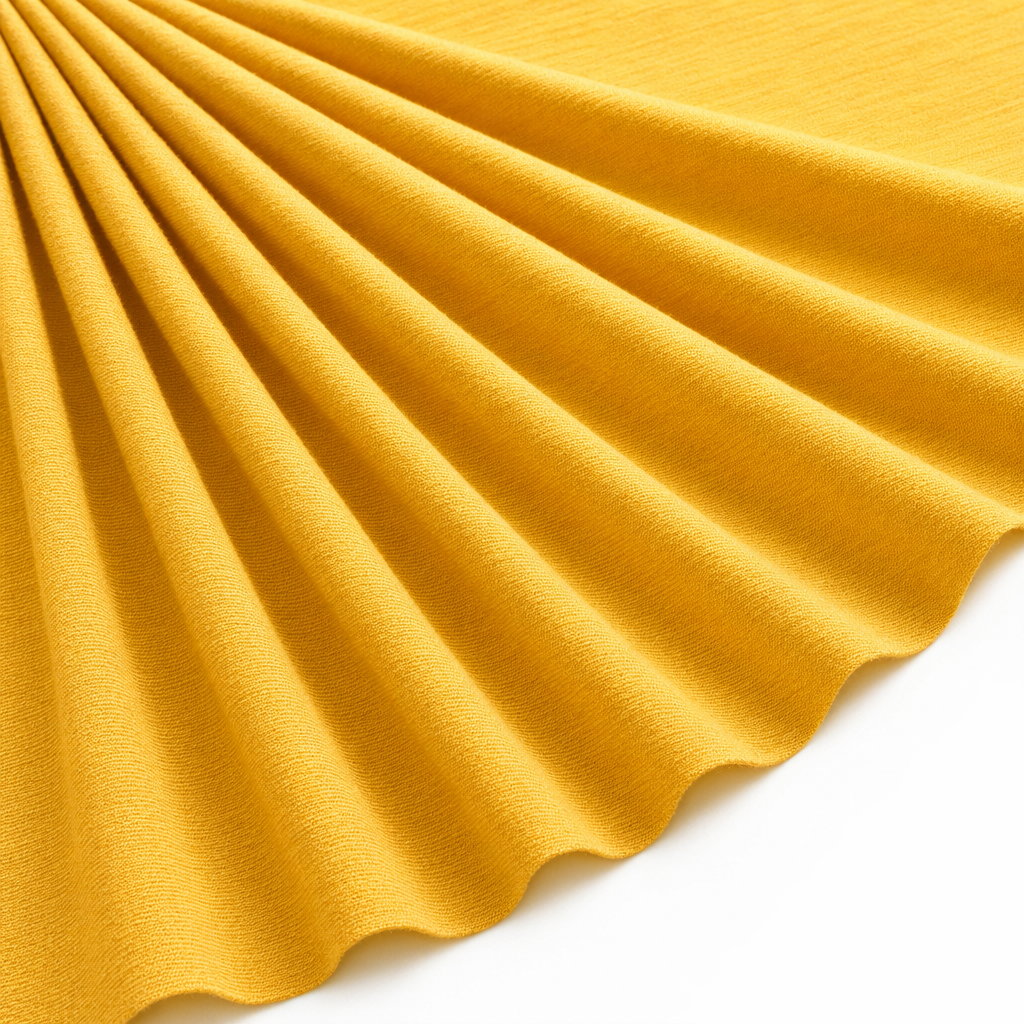 Tissu Voile de Coton Uni Jaune