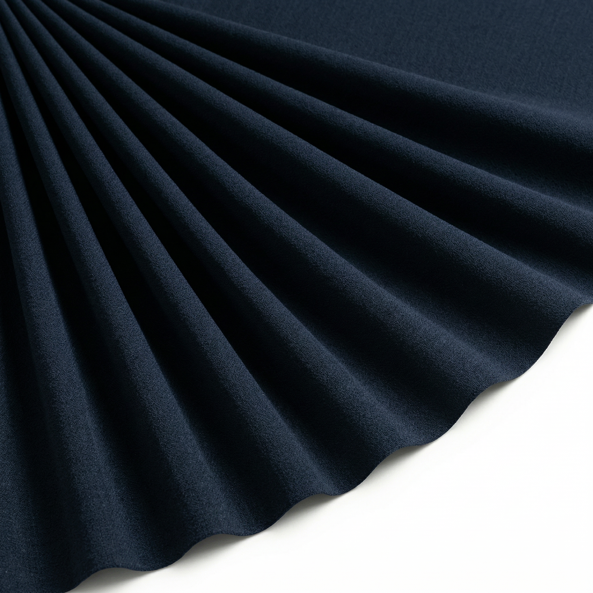 Tissu Voile de Coton Uni Marine