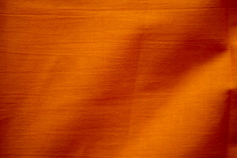 Tissu Voile de Coton Uni Orange