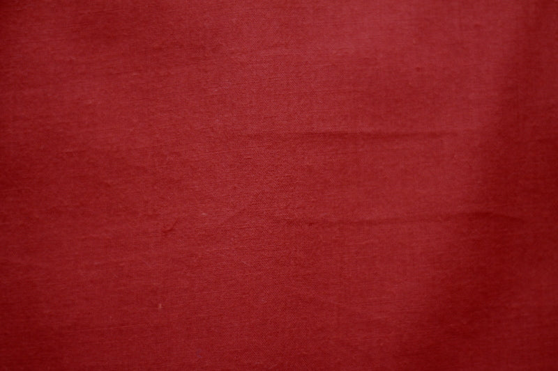 Tissu Voile de Coton Uni Rouge