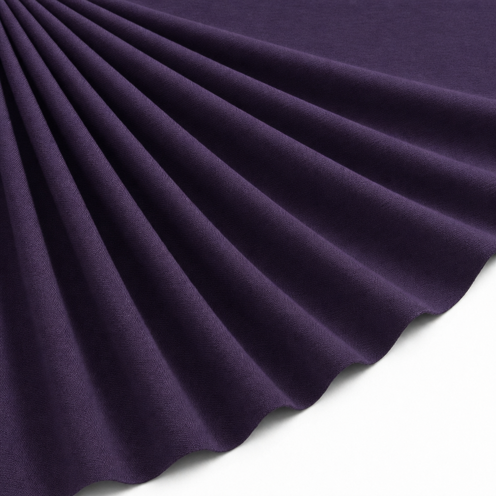 Tissu Voile de Coton Uni Violet