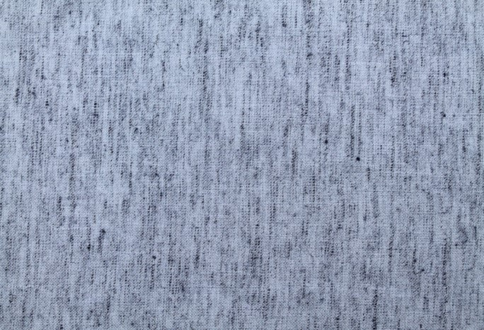 Tissu Voile de Lin Mélangé Chiné Bleu Denim