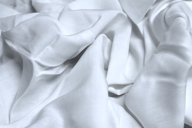 Tissu Voile de Viscose Unie Blanc