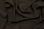 Tissu Voile de Viscose Unie Marron Foncé