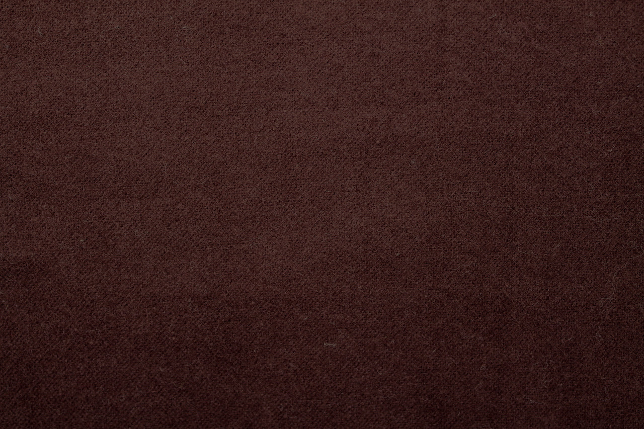 Tissu Flanelle de Coton Uni Marron Chocolat