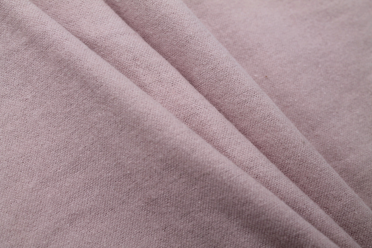 Tissu Flanelle de Coton Uni Rose poudré