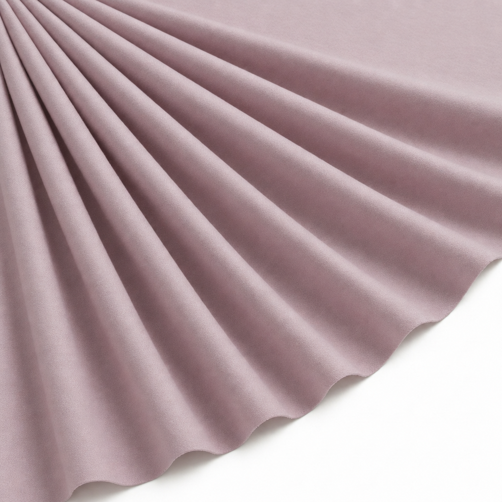 Tissu Flanelle de Coton Uni Rose poudré
