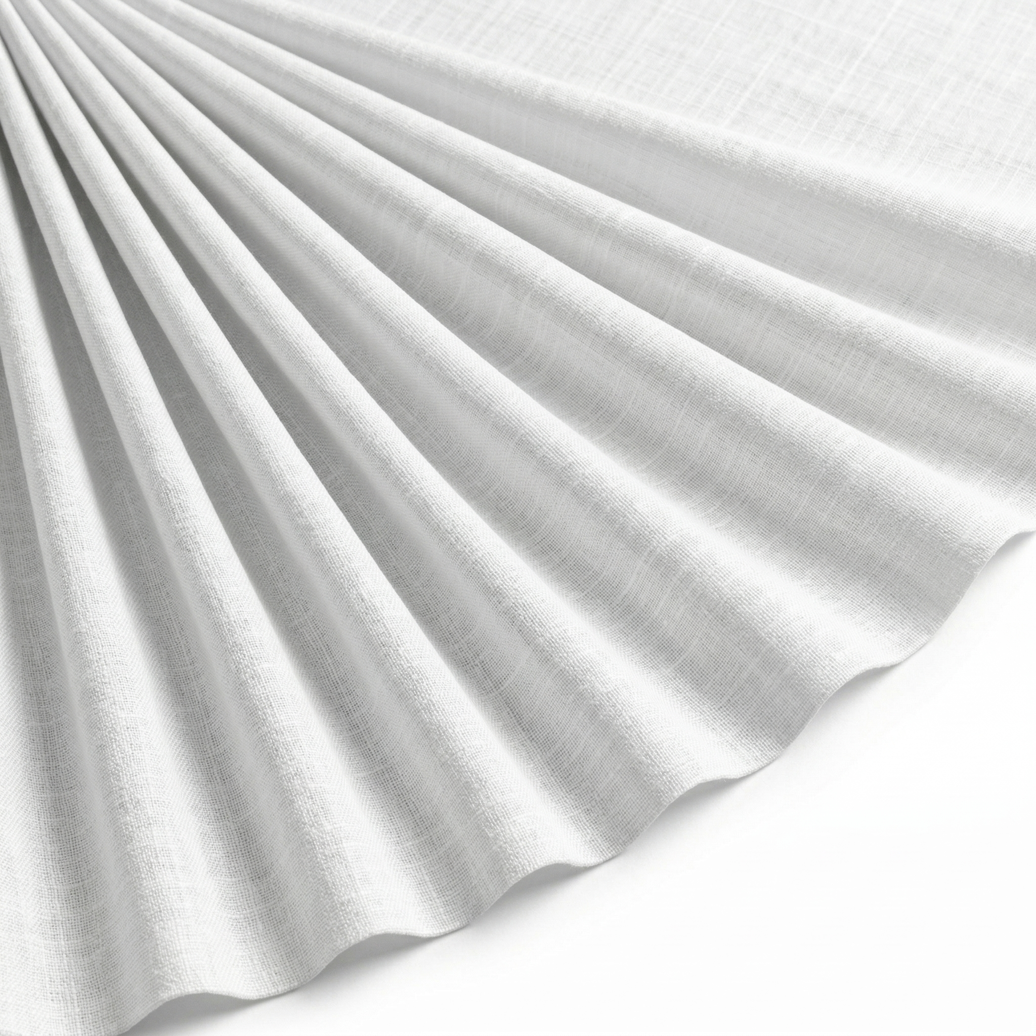 Tissu Lin 100% Uni Blanc