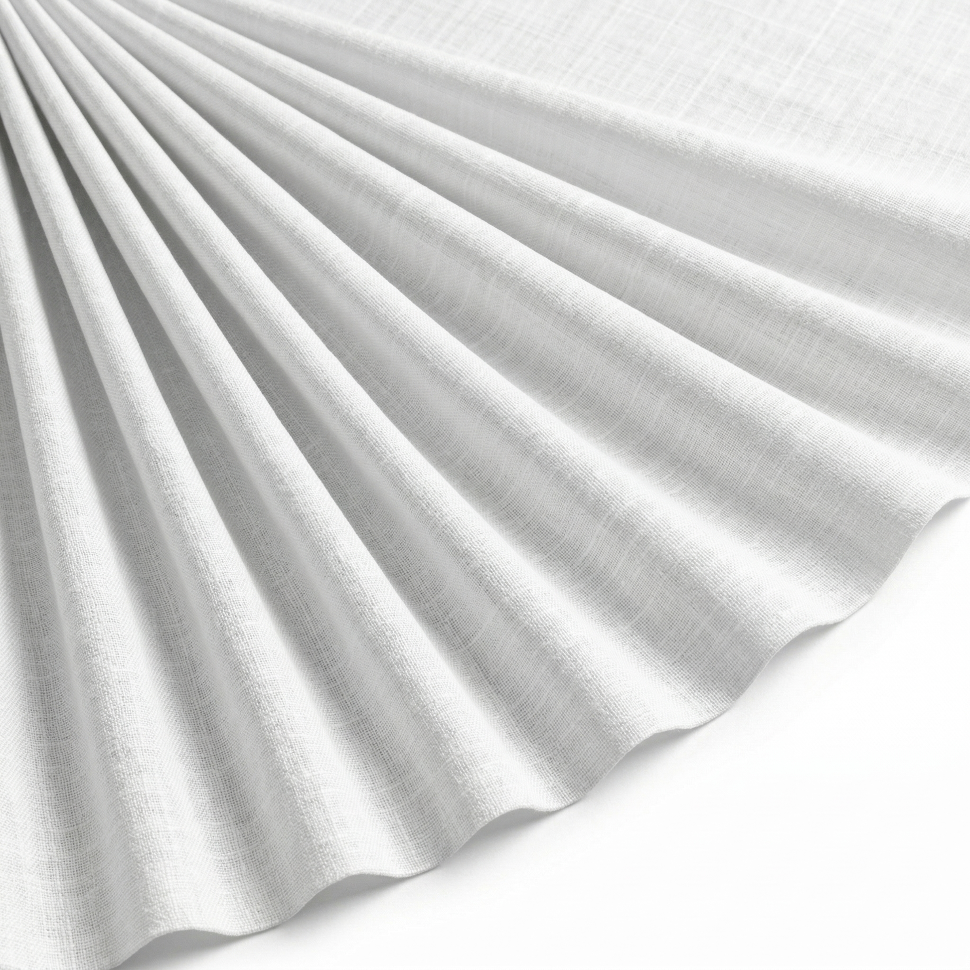 Tissu Lin 100% Uni Blanc