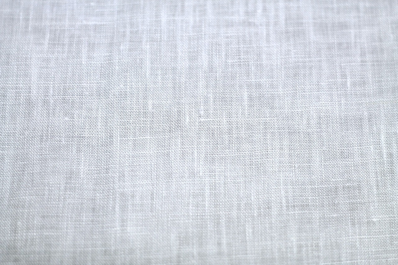 Tissu Lin 100% Uni Blanc