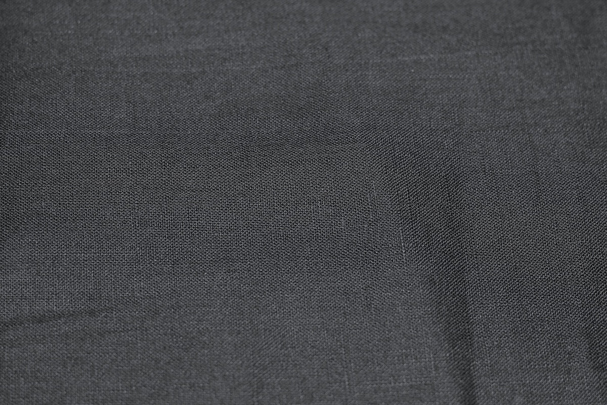 Tissu Lin 100% Uni Noir