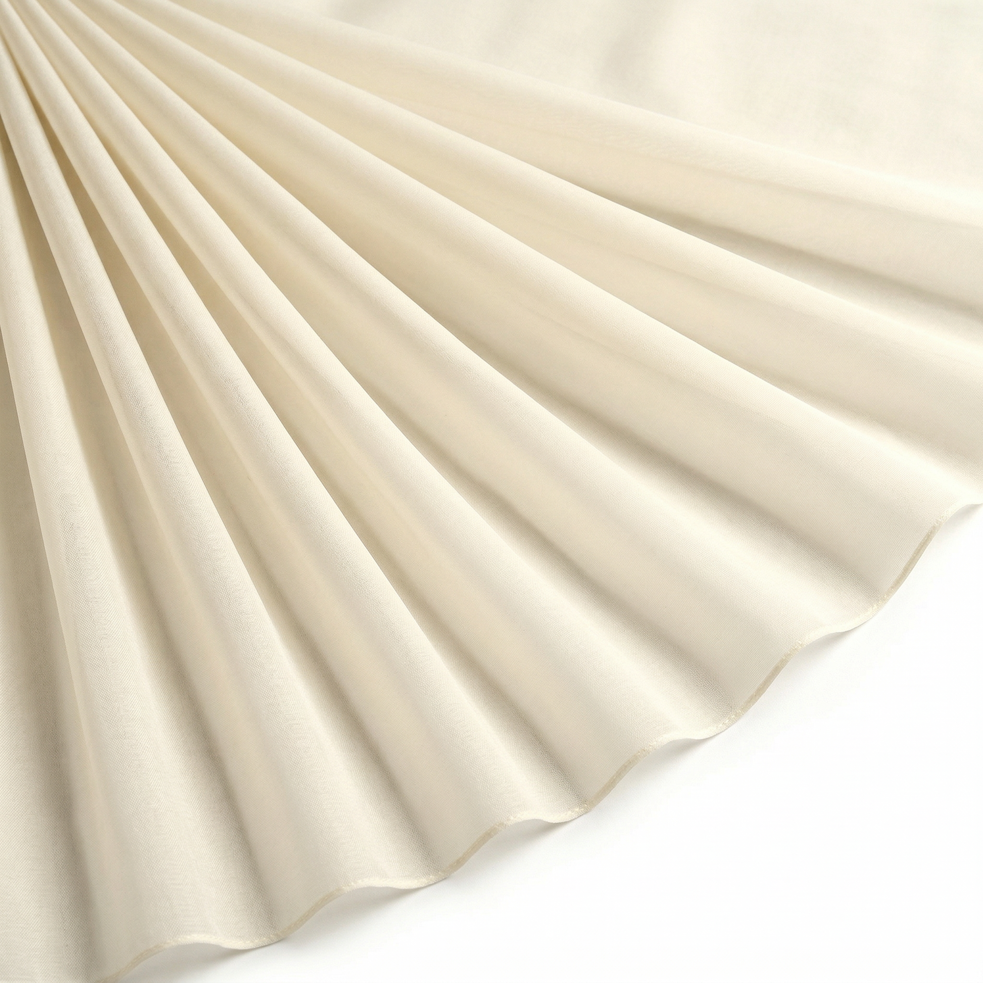 Tissu Mousseline Unie Blanc cassé