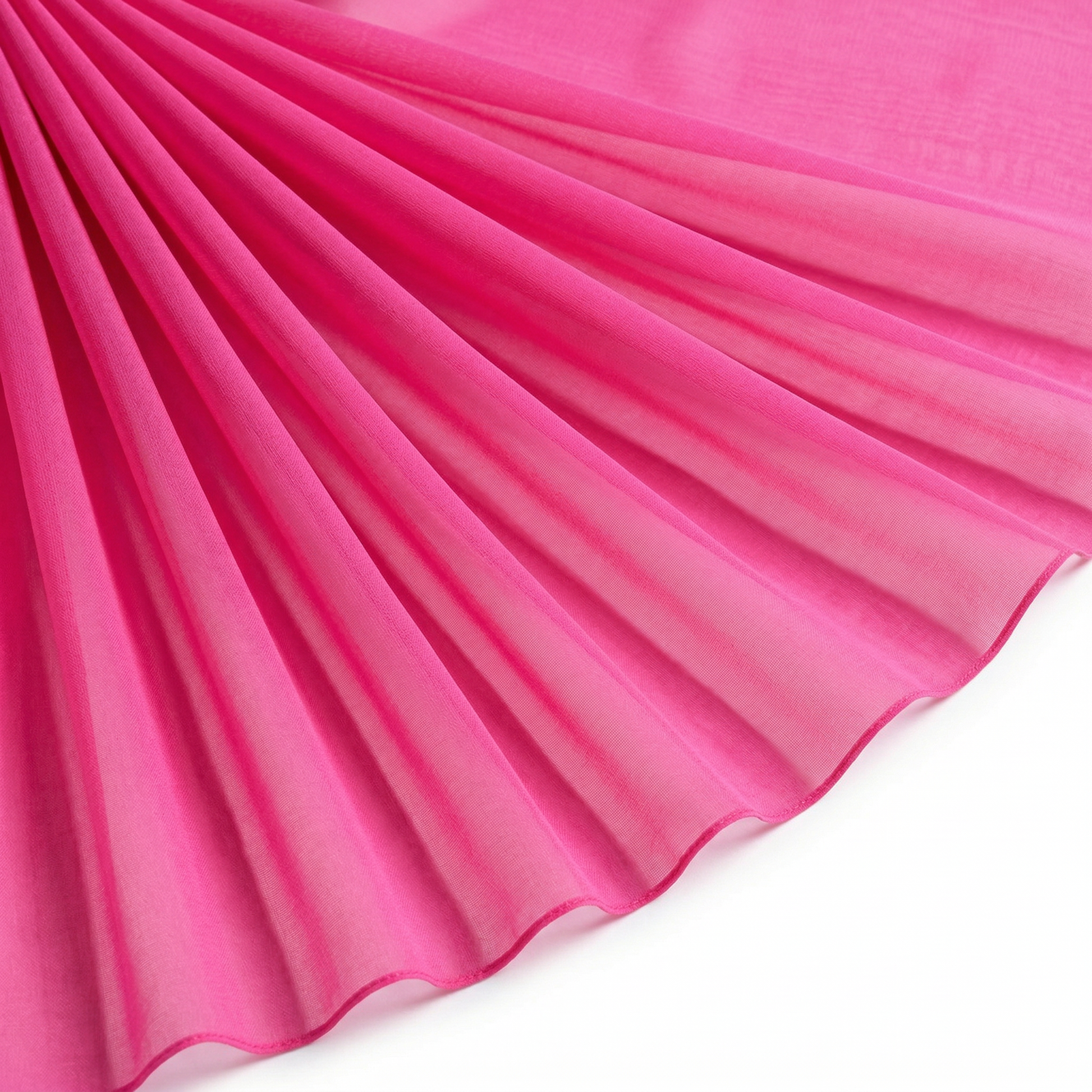 Tissu Mousseline Unie Fuchsia
