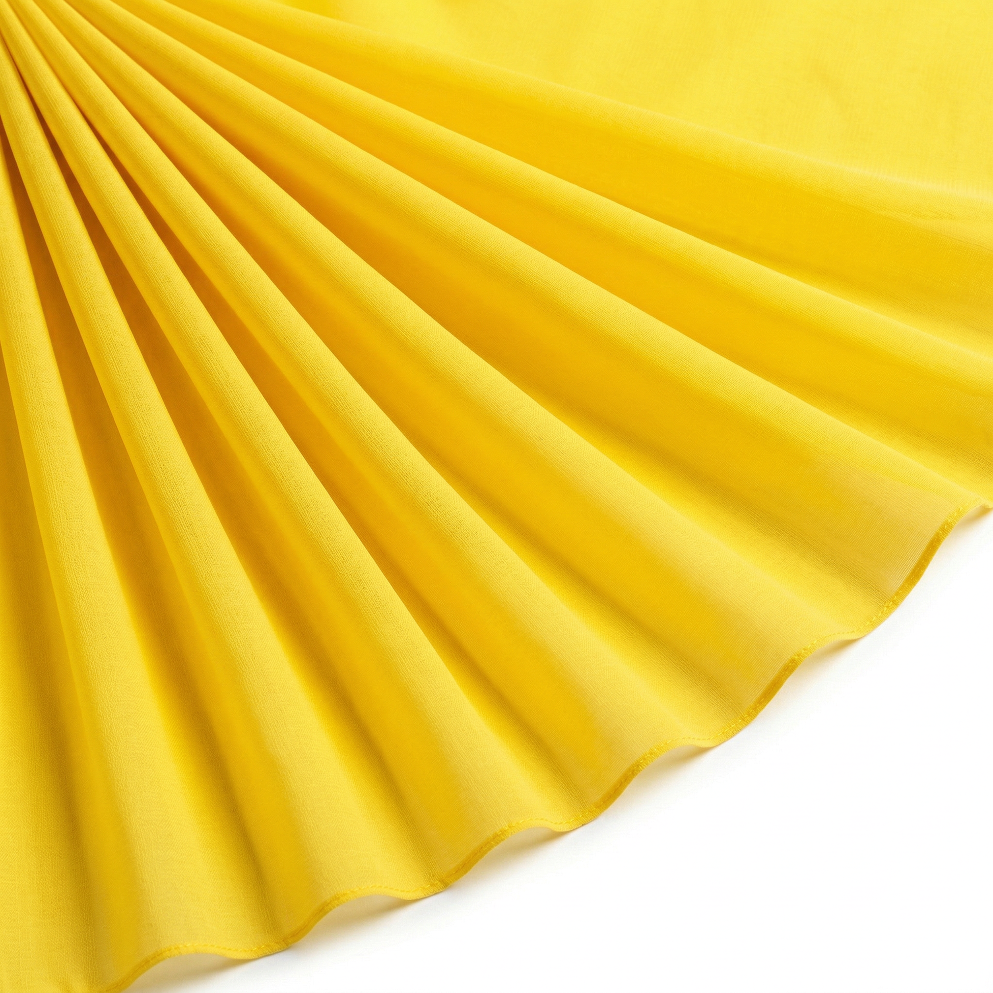 Tissu Mousseline Unie Jaune