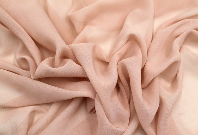 Tissu Mousseline Unie Saumon