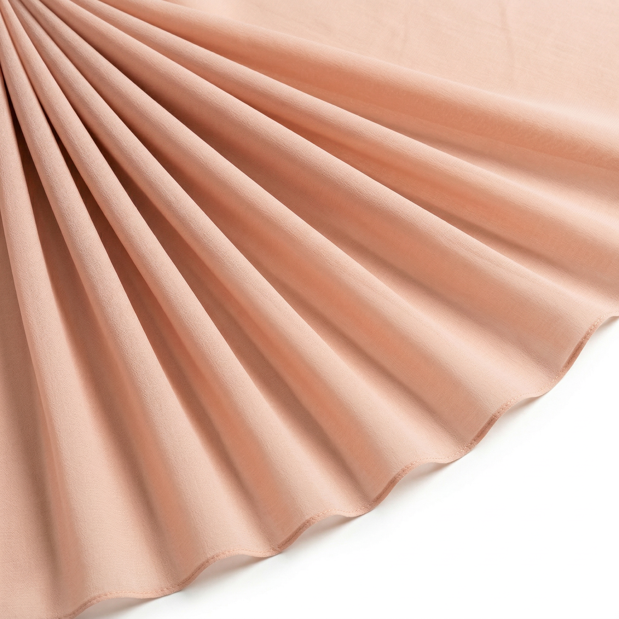 Tissu Mousseline Unie Saumon