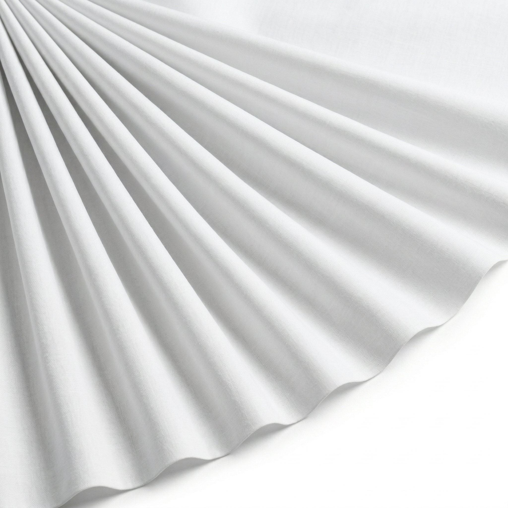 Tissu Popeline de Coton Unie Blanc