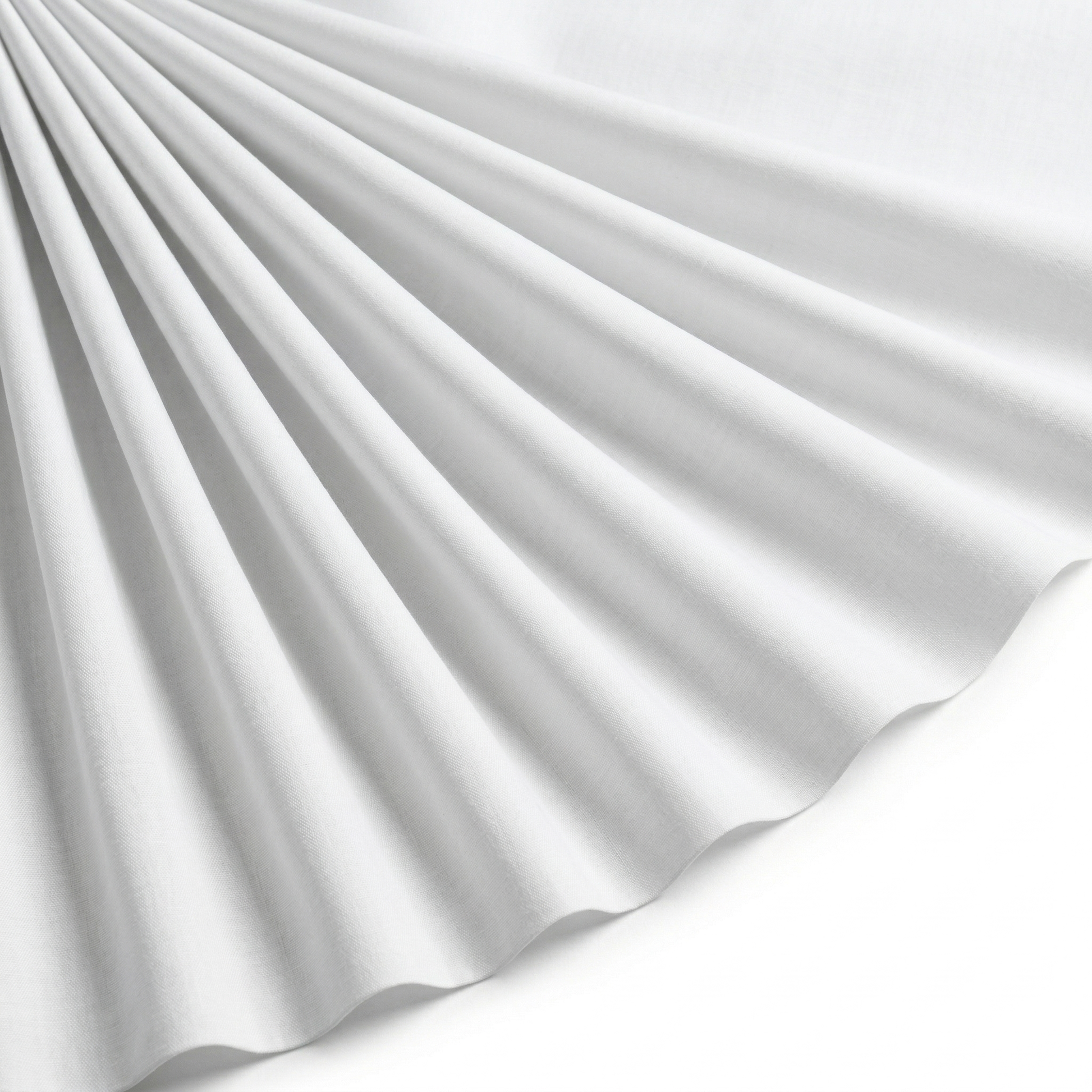 Tissu Popeline de Coton Unie Blanc