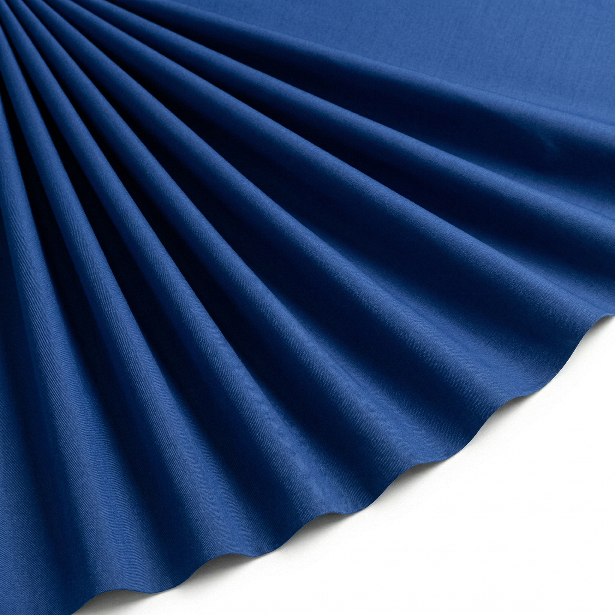 Tissu Popeline de Coton Unie Bleu Roi