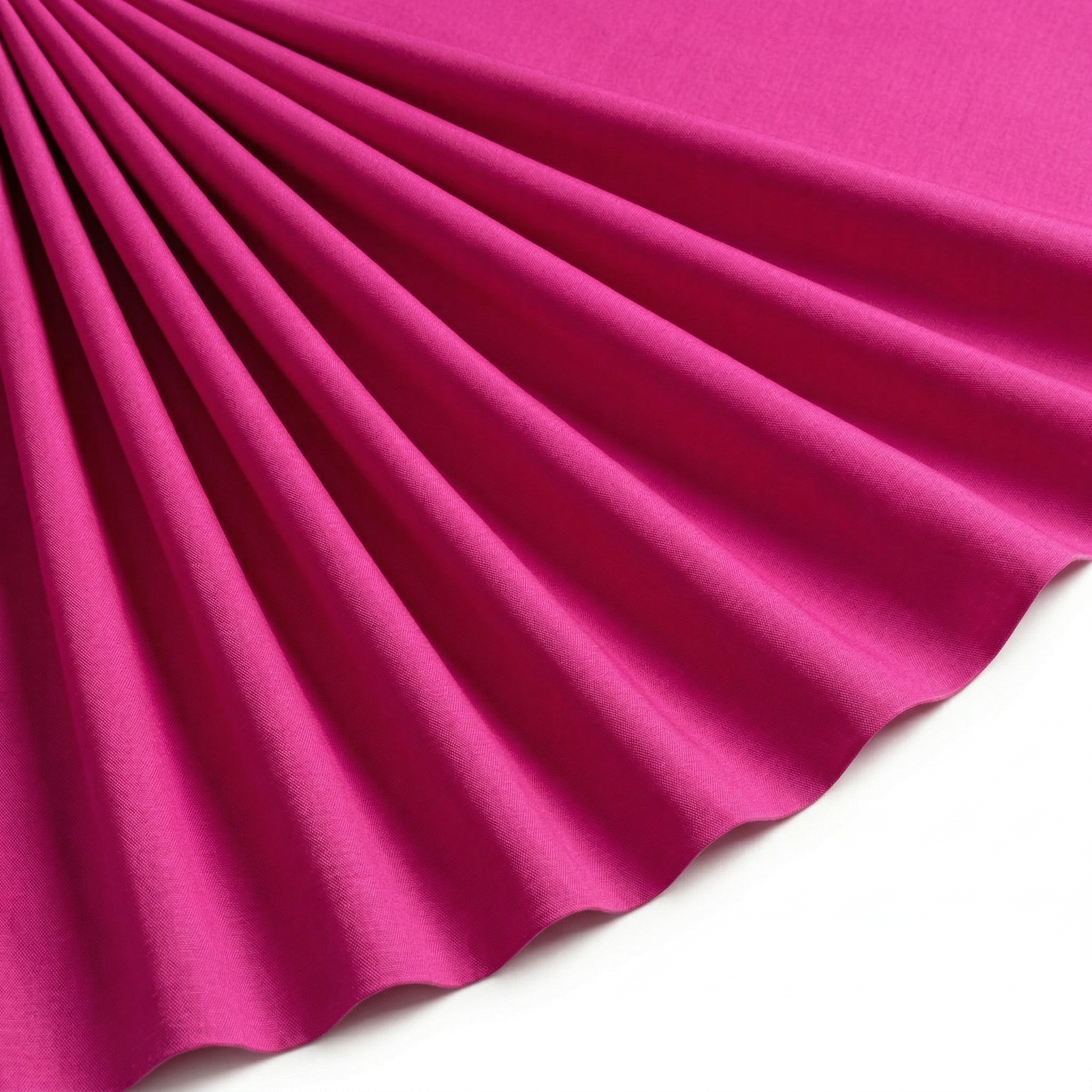 Tissu Popeline de Coton Unie Fuchsia