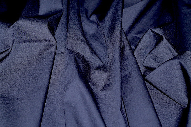 Tissu Popeline de Coton Unie Marine