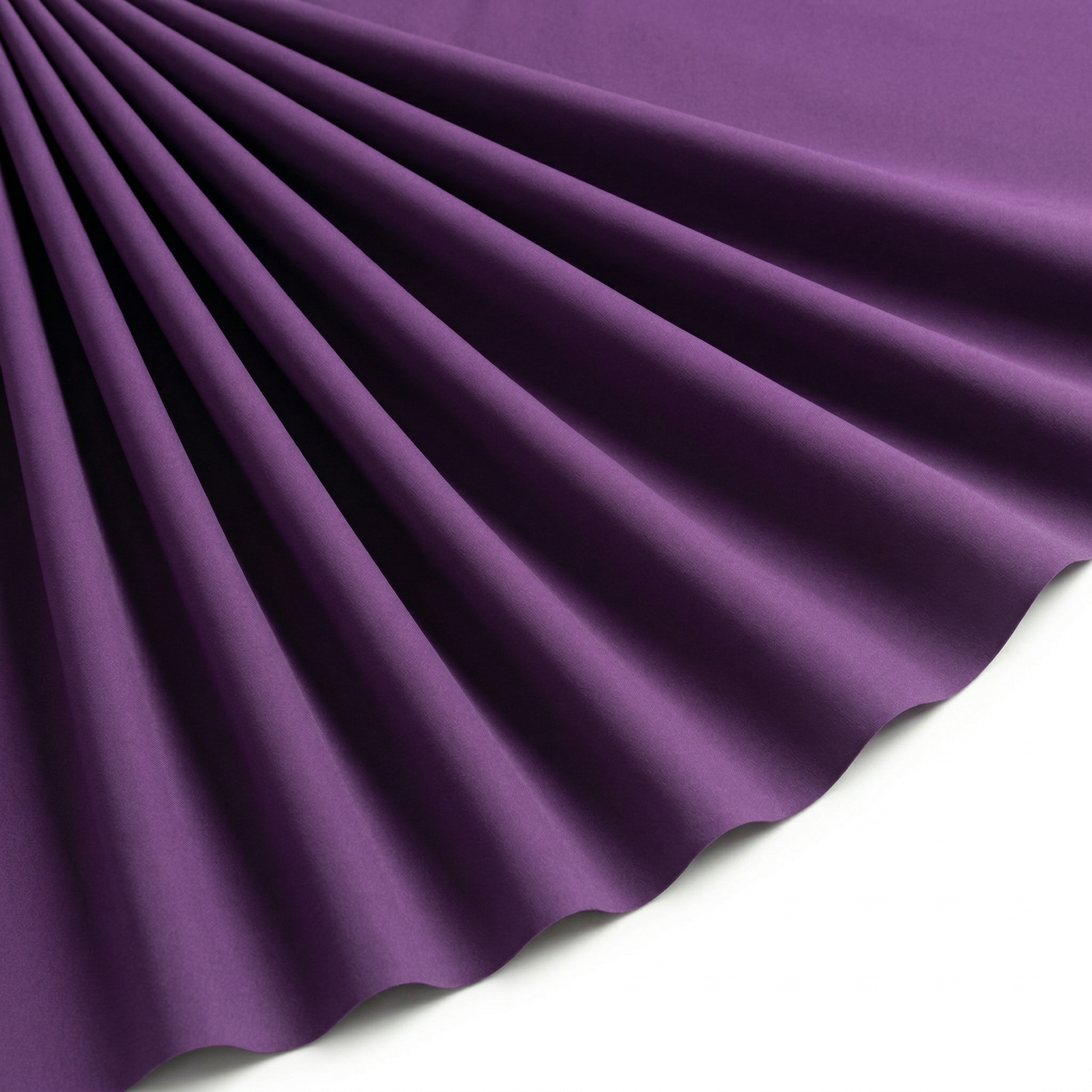Tissu Popeline de Coton Unie Violet foncé