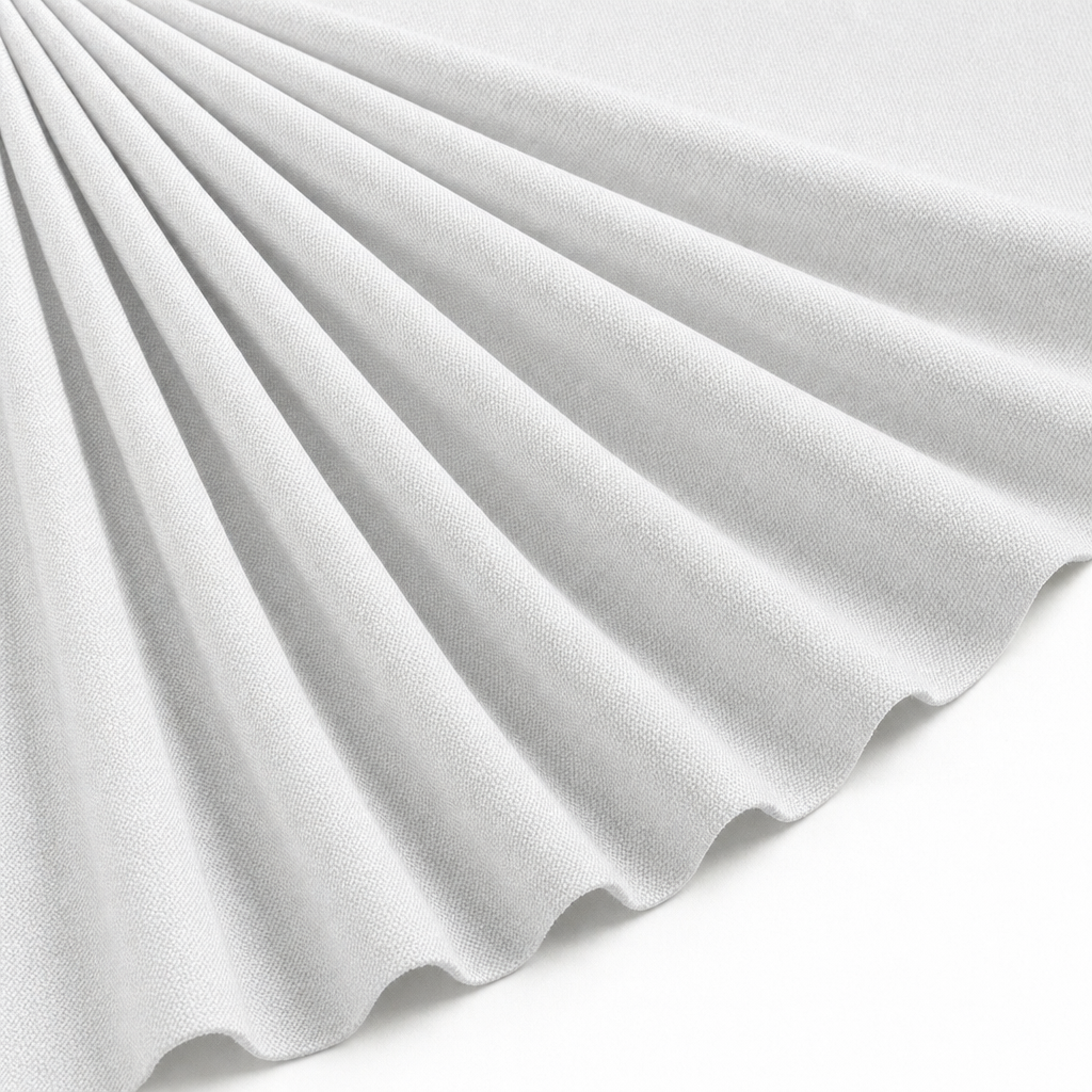 Tissu Burlington Toile résistante Unie Blanc Largeur 300cm