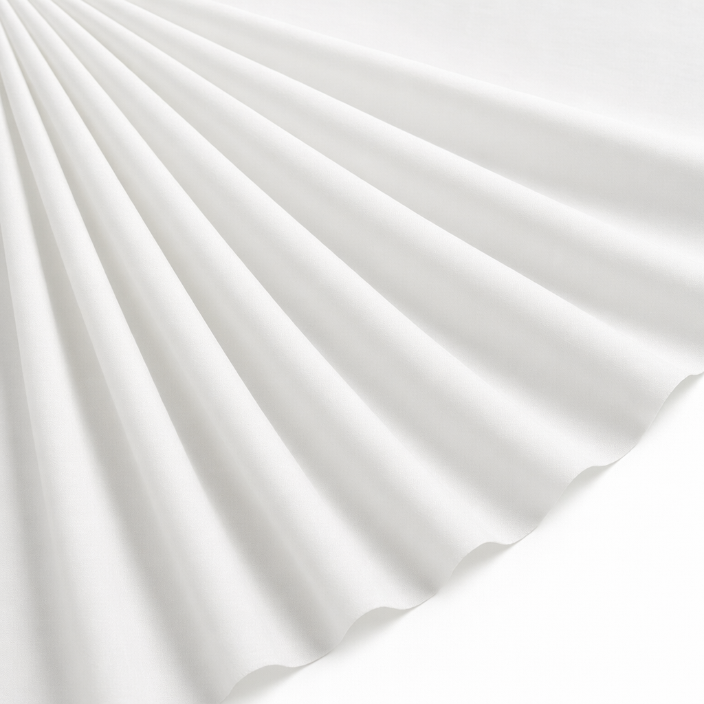 Tissu Doublure Imperméable Jacket Uni Blanc