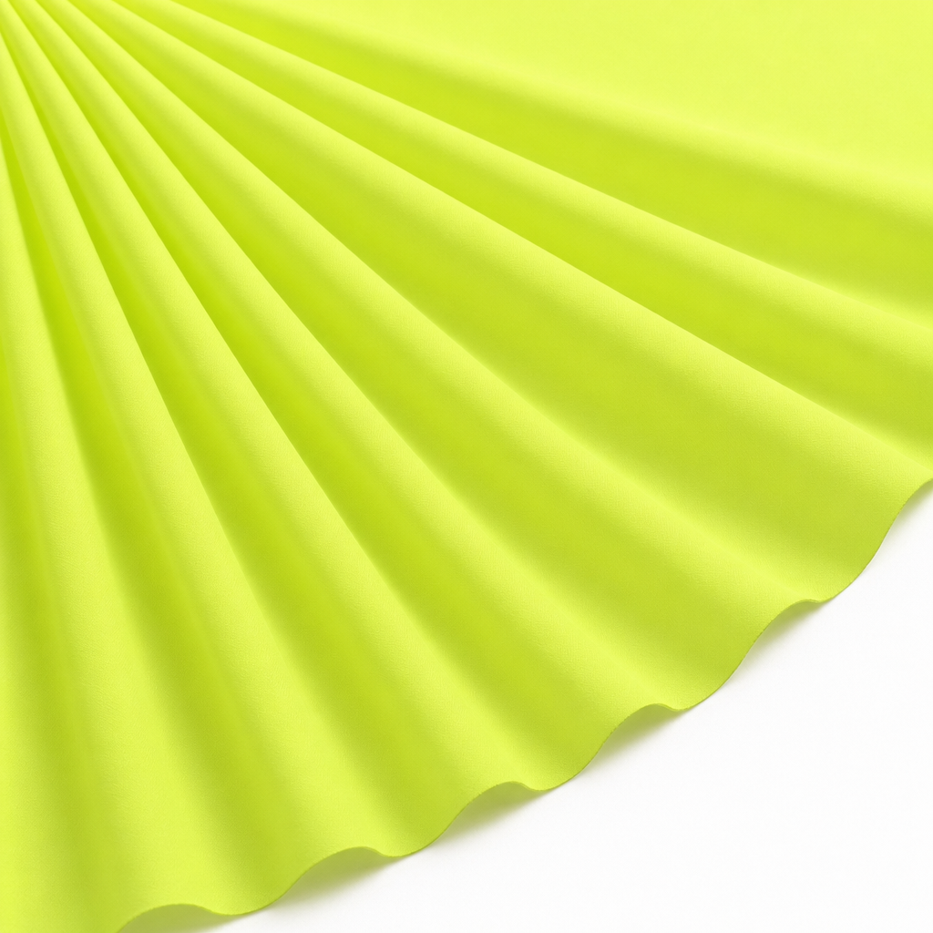 Tissu Doublure Imperméable Jacket Uni Jaune fluo