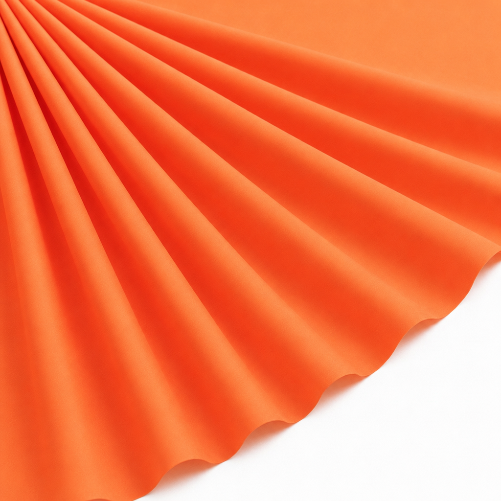 Tissu Doublure Imperméable Jacket Uni Orange