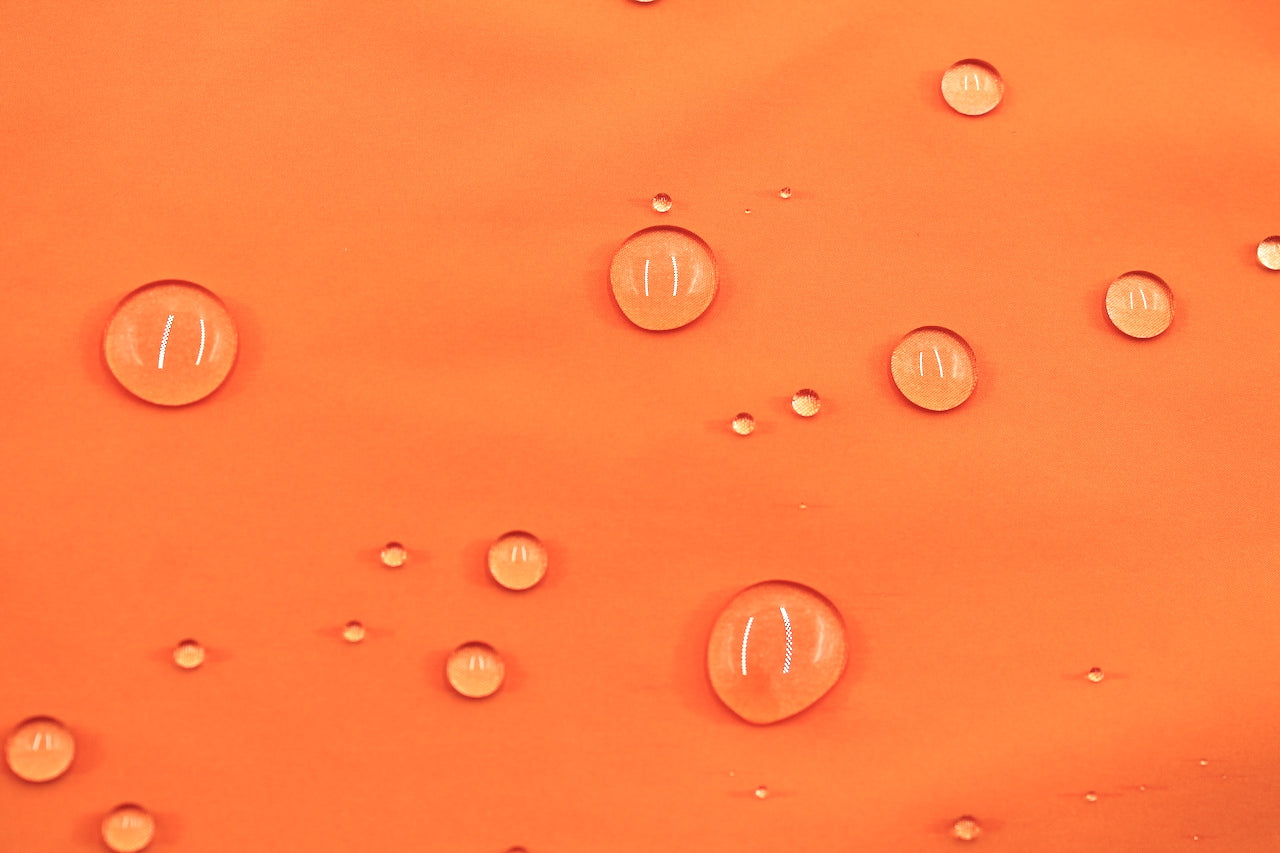 Tissu Doublure Imperméable Jacket Uni Orange