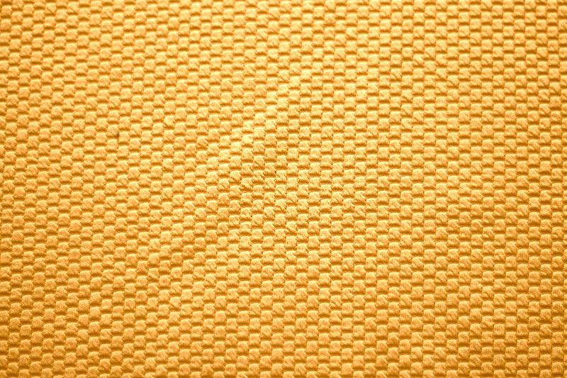 Tissu Jersey Nid d'abeille Jaune Safran