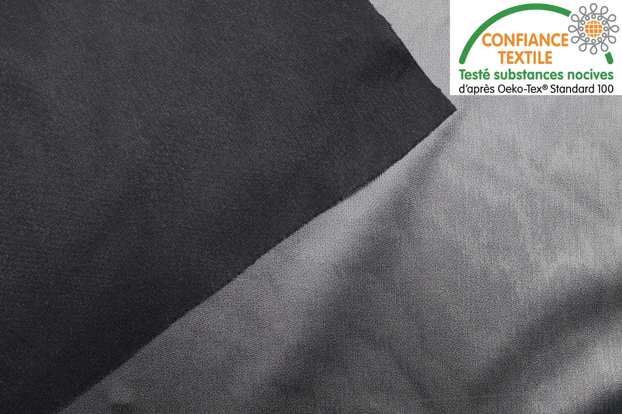 Tissu PUL Laminé Oeko-Tex Noir