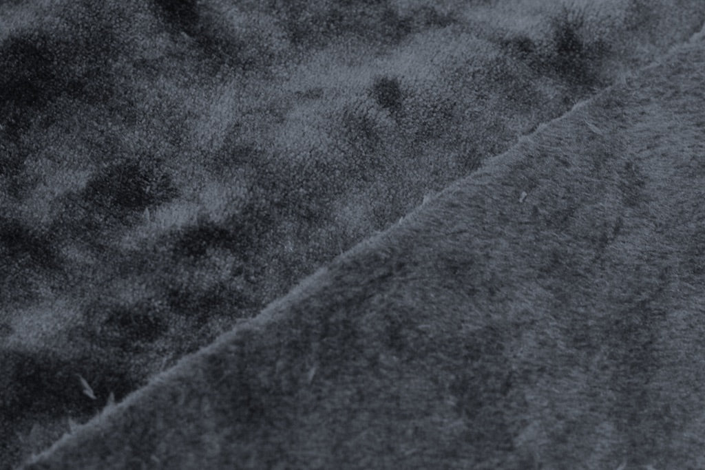 Tissu Polaire Douillette Douce Uni Gris Anthracite