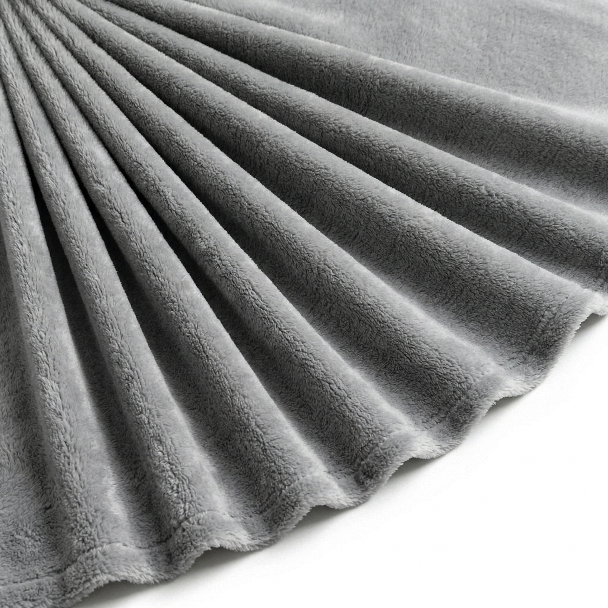 Tissu Polaire Douillette Douce Uni Gris Souris