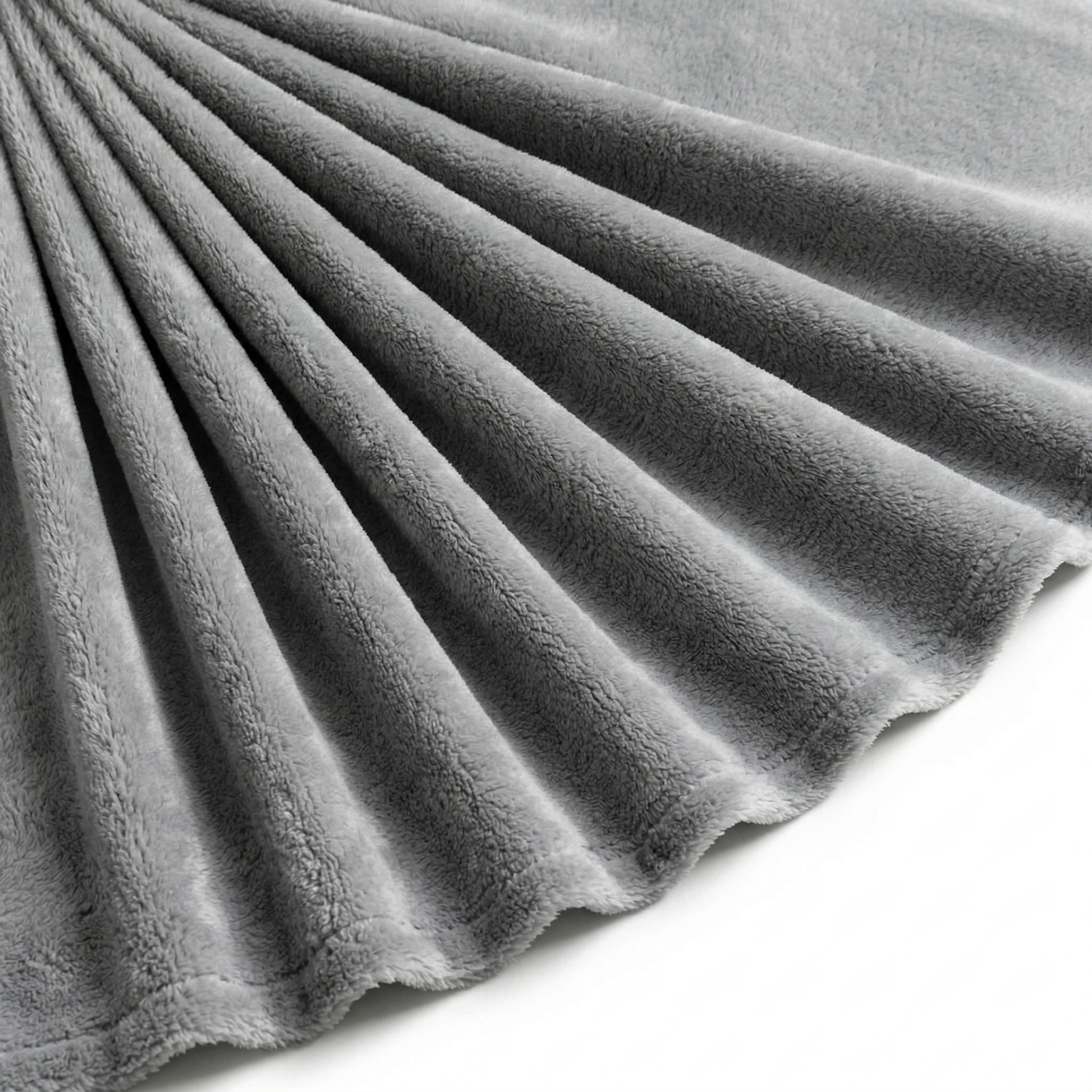 Tissu Polaire Douillette Douce Uni Gris Souris