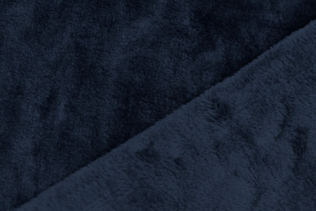 Tissu Polaire Douillette Douce Uni Marine