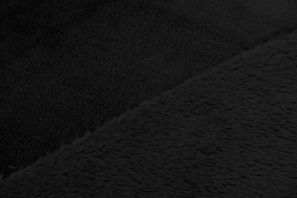 Tissu Polaire Douillette Douce Uni Noir