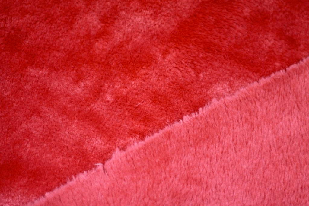 Tissu Polaire Douillette Douce Uni Rouge