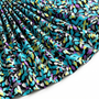 Tissu Popeline de Coton Imprimé Pastilles Turquoise