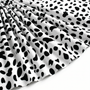 Tissu Popeline de Viscose Imprimé Dalmatien Blanc