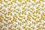 Tissu Popeline de Viscose Imprimé Fleur Délphine Moutarde