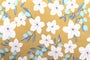 Tissu Popeline de Viscose Imprimé Fleur Évy Moutarde