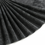 Tissu Velours côtes fines Uni Noir
