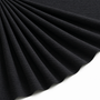 Tissu Viscose Gaufrée Unie Noir
