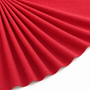 Tissu Viscose Gaufrée Unie Rouge