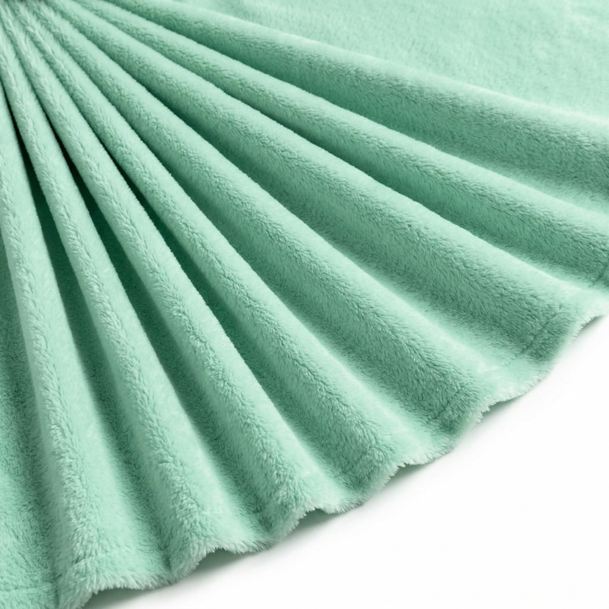 Tissu Polaire Douillette Douce Uni Vert Menthe
