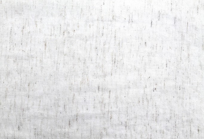 Tissu Voile de Lin Mélangé Chiné Blanc cassé
